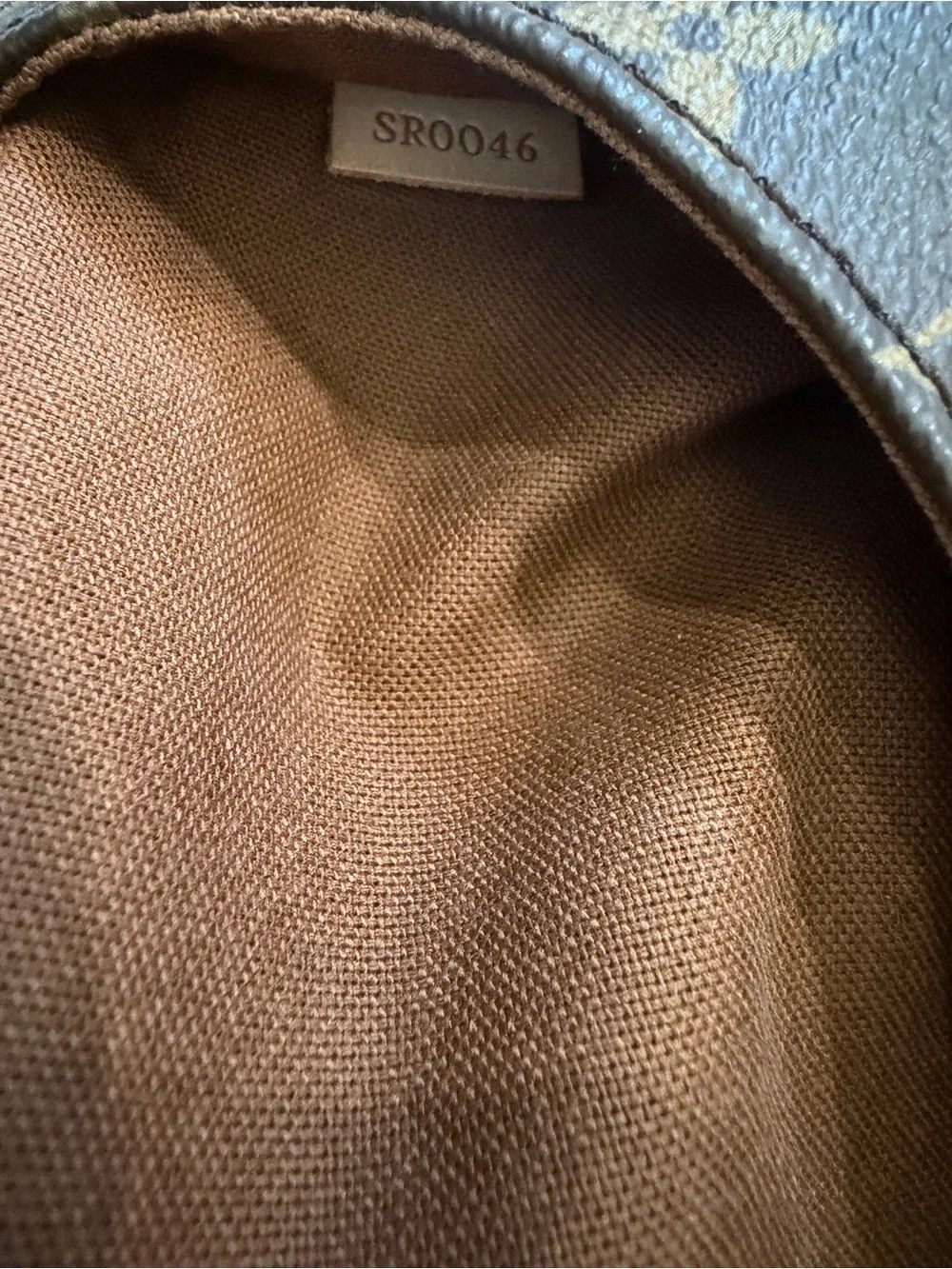 Louis Vuitton Monogram Canvas Hobo Bag with Brown Leather Trim